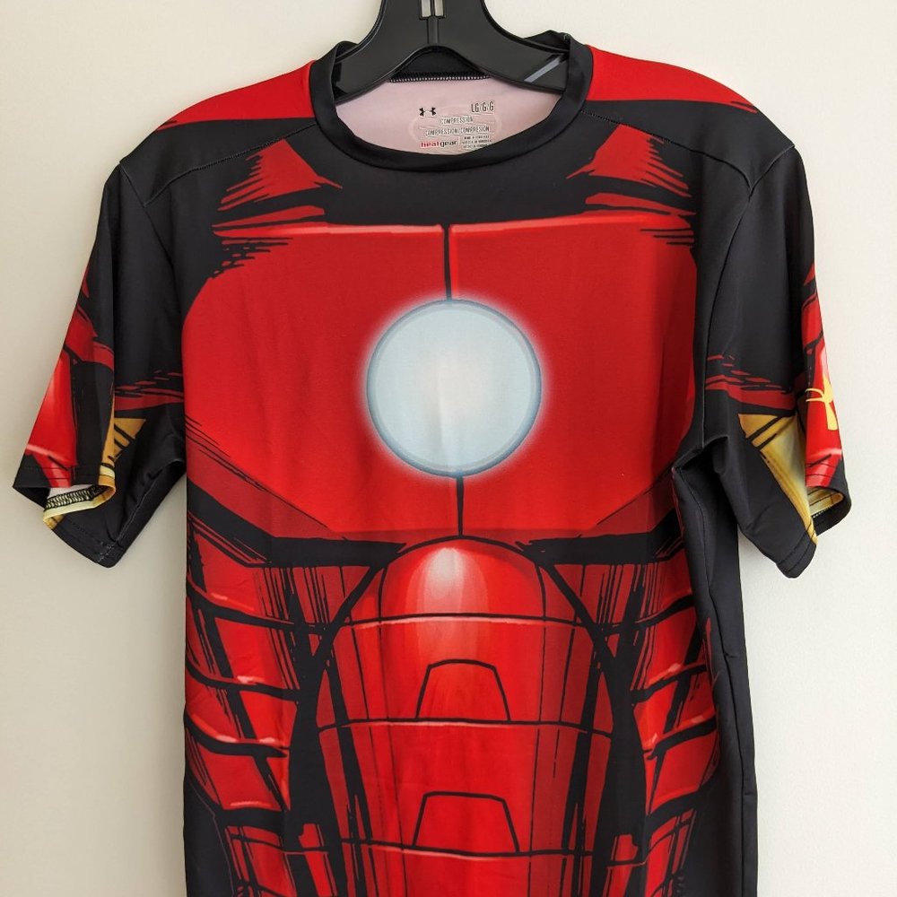 Under Armour Marvel Ironman Compression Shirt Medium